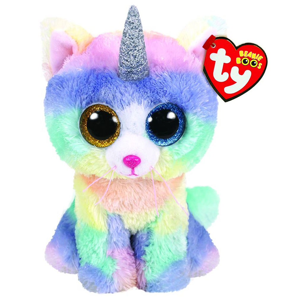 Ty Beanie Boos Cat Heather With Horn Regular Atl