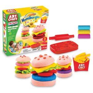 Alternative view of Dede – Art Craft Hamburger Play Dough Set – 150g – 03573