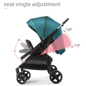 SHENMA- Twin Baby Stroller High Landscape Multi-Child Stroller Light Folding – BUR798