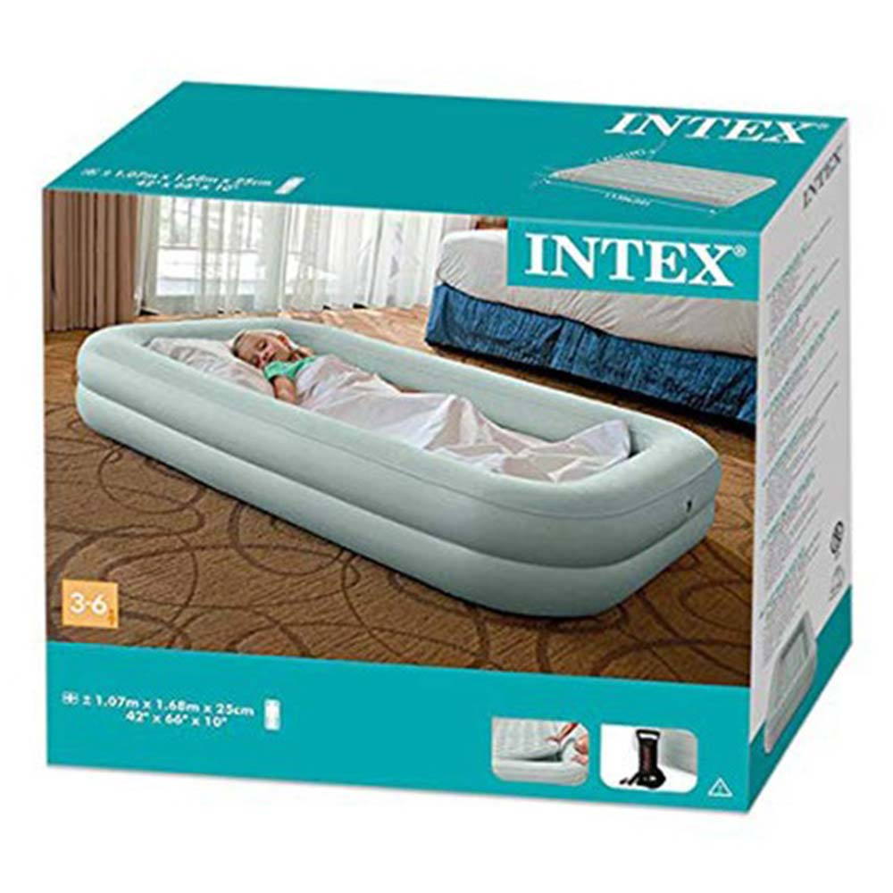Intex - Kids Travel Bed With Hand Pump - 1103272 - BabyPark Centre