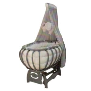 Baby Bed – Modena Lux Bebbe Cradle – BMDL-SE- Grey