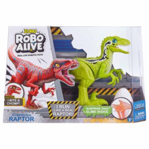 ROBO ALIVE – Robotic Series 1 Raptor 6pc – Green – 25289-ET