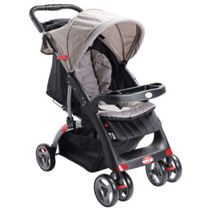 Baby Plus – Stroller Cum Pram – Khaki – BP4959