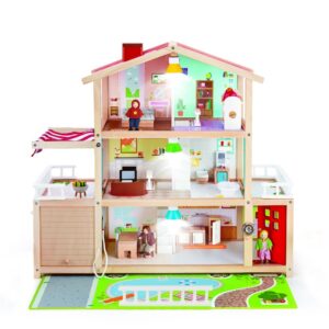 Alternative view of Hape – Doll Family Mansion – E3405