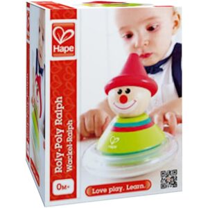Alternative view of Hape Roly-Poly Ralph | Colorful Wobble & Play Clown Balance