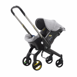 Foldable Stroller/Car Seat With Natural Rubber Wheels