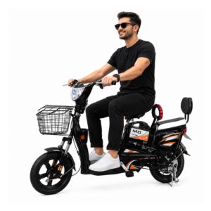 Alternative view of MD Electric Scooter 48V Rechargeable E-Bike 16" with Dual Seat & Front Basket