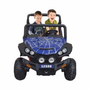 Kids Ride On Electric Off Road Polaris Double Seater Monster Jeep – Blue
