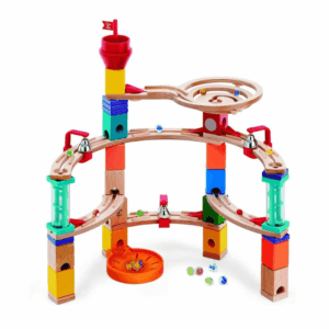 Alternative view of Hape Castle Escape – Quadrilla Wooden Marble Run Blocks