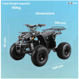 Alternative view of Top Gear – TG 450 Electric Quad Bike 60V – Black