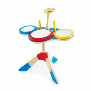 Hape Drum and Cymbal Set Wooden Musical Toy