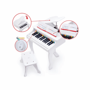 Alternative view of Wooden Kids Piano Hape Preschool Music E0338