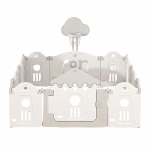 Baby Playpen Fence Toddler Play Yard With Hoop -14Pcs