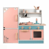 Modern Wooden Kitchen Playset – Pink & Blue Edition