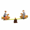 Kids Amusement Park Twin Fish Seesaw Rocker