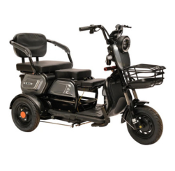 Alternative view of 3-Wheel Electric Mobility Scooter with Basket & Seat for Kids & Adults