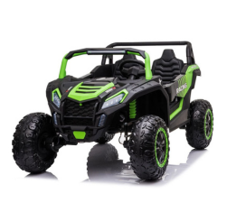 Electric Ride-On Car 12V – 2 Seater Racing UTV with Remote Control (Green)