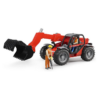 BRUDER Manitou MLT 633 Telehandler with Construction Worker Figure Toy