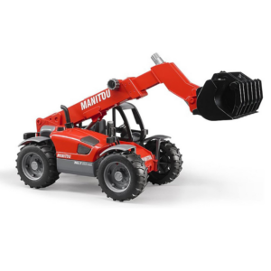 Alternative view of BRUDER Manitou MLT 633 Telehandler with Construction Worker Figure Toy