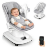 Mastela Smart Electric Baby Swing Chair with Bluetooth, Remote Control & Music – Grey