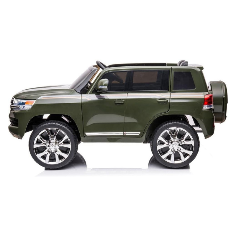 Licensed Toyota Land Cruiser 12V Kids Ride-On Electric Car with Remote Control – Army Green - Image 4