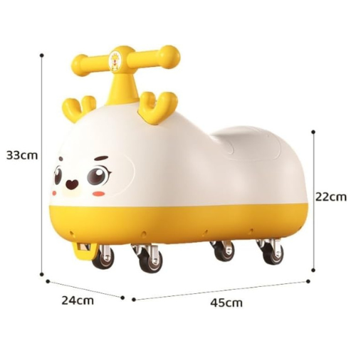 Peanut Shape Wiggle Car for Kids – Cute Ride-On Toy Car - Image 3
