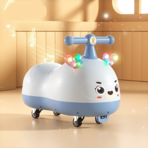 Alternative view of Peanut Shape Wiggle Car for Kids – Cute Ride-On Toy Car