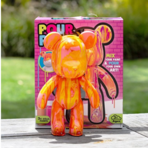 Alternative view of Pour Palz Neon DIY Paint Pour Art Kit – Creative Marble Painting Craft Toy for Kids (Assorted Designs)