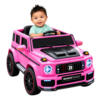 Kids Electric Ride-On Car – Green  & Pink SUV with LED Lights
