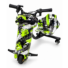 Kids Electric Drift Scooter – Green & Black Racing Design