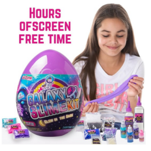 Alternative view of GirlZone Slime Surprise Egg – Galaxy Slime Kit with Glow-in-the-Dark Accessories