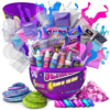 GirlZone Slime Surprise Egg – Galaxy Slime Kit with Glow-in-the-Dark Accessories