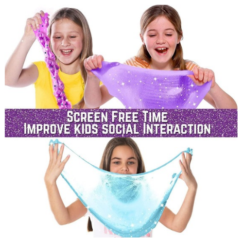 GirlZone Slime Surprise Egg – Galaxy Slime Kit with Glow-in-the-Dark Accessories - Image 6